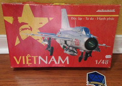 x1 MiG-21PFM in North Vietnamese Service Partially Assembled Eduard 11115 1:48