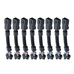 8Pcs LS1 LS6 LT1 EV1 Injector Harness，Pigtails to Multec LQ4, LQ9 4.8 5.3 6.0 De
