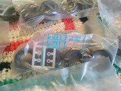Manufacturer unknown, 1/24 scale plastic el tires, set of 40, part 4