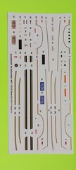 Decal Sheet Olds Cutlass Oldsmobile 442 FE3-X 1/25 Revell Stripes Emblems Plates