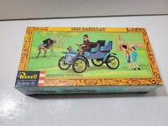 Vintage Revell Highway Pioneers 1903 Cadillac Model Kit Blue Parts Open Box