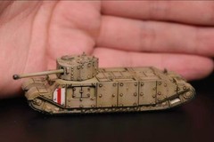 Custom 1/144 Scale WWII Tank Model – Hand-Painted, Personalized Military Collect