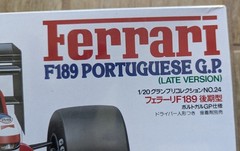 Tamiya #20024 Ferrari F189 Portuguese GP Late Version 1/20 Scale Model Kit