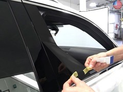 Rvinyl Pillar Post Pre Cut Window Trim Kits in Matte Black Compatible with