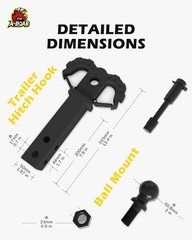 A-Boar Hitch Step For 2 Receiverstrailer Hitch 2-Inch Ball Hitch And Trailer