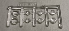 Headlights Clear Parts Peterbilt 359 Cross Country Hauler 1/25 AMT Heaflamps