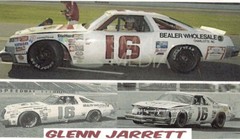 #16 Glenn Jarrett 1978 / 1979 Oldsmobile 1/24th Scale Waterslide Nascar Decals