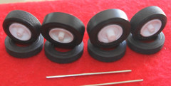 NEW TIRES 2 (G/Y WIDE “RED RING ” DRAG RACING SLICKS & 2 FRONT & 4 WHEES L1/25