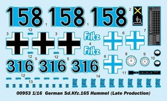 Trumpeter 00953 1/16 German Sd.Kfz.165 Hummel Model Kit Gift (Late Production)
