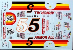 NASCAR DECAL # 5 ARMOR ALL 1978 CHEVROLET MONTE CARLO NEIL BONNETT 1/25