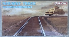 Railway Track w/ Embankment – 1/35 Scale Dragon Series Unassembled Kit#3825 New