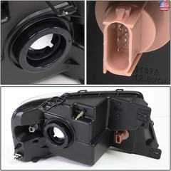 DNA MOTORING HL-OH-F1504-CH-AM Chrome Amber Headlights Replacement Compatible