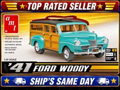AMT Custom Shop ’41 Ford Woody 1:25 Scale Model Kit #30248 Predecorated Sealed