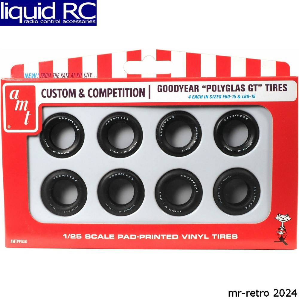 AMT PP038 Goodyear Polyglas GT Tire Parts Pack