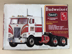 AMT Peterbilt 1:25 BUDWEISER 352 PACEMAKER CABOVER Truck Kit T551 ~Started AS-IS