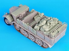 1/35 Scale Die-Cast Resin Model Assembled Kit Sd.kfz. 8 Accessories Set (No C…