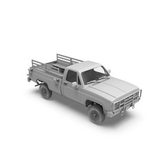 Ak Interactive 1/35 CHEVY PICK UP TRUCK M1008 Troop Carrier Model Kit #AK35030