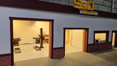 1/24 1:24 G SCALE GARAGE DIORAMA ACCESSORIES 12v SHOP LIGHT 282-4SLW