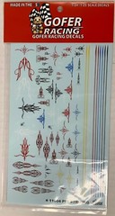 GOFER RACING DECALS pin striping pinstripe SHEET 1:24 1:25 CAR MODEL 11004