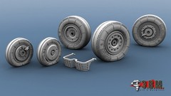 1:72 Resin Wheels Landing Gear for MiG 29 SMT Airfix A06021
