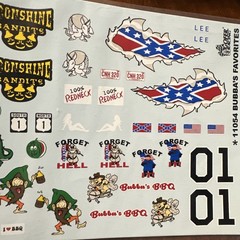 Gofer Racing 11054 Bubba’s Favorites Decals