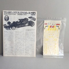 Tamiya 1/20 TEAM LOTUS J.P.S. MK III Model kit #20004