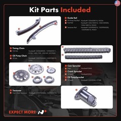 A-Premium Engine Timing Chain Kit W/Sprocket [fits DOHC, L4 2.0L 2.4L]