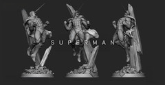 Superman model kit unassembled Unpainted Ava. 1/10,1/6 And 1/4 Scale