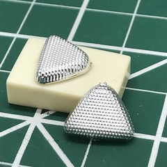 FOB 2 CHROME Tri Flow Fish Eye Triangle Holley AIR CLEANERS 1:25 LBR Model Parts