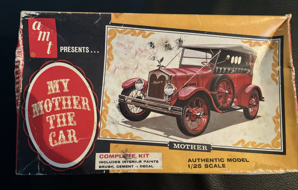 Vintage 1965 MY MOTHER THE CAR AMT Model Car 1/25 Scale NBC-TV RARE Open Box