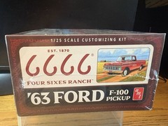 AMT 1/25 ’63 Ford F-100 Pickup Truck (Four Sixes Ranch) plastic model kit NIB
