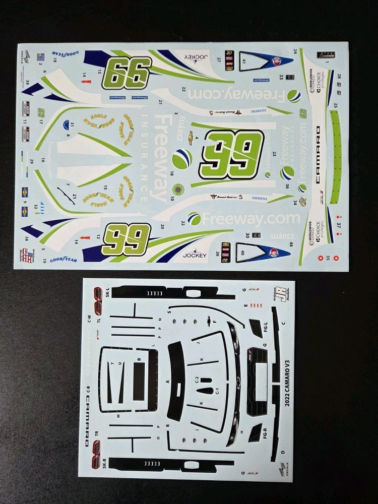 2024 Daniel Suarez #99 Freeway *Atlanta Win* 1:24 Decal – Waterslide Decals