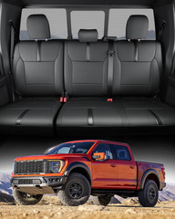 For Ford F150 Seat Covers 2015-2023 2024 2025 2026 (Only Rear Seat Covers), Leat