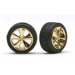 Pegasus 1260 Wheel set 4 Wheels with Tires 1/24-1/25