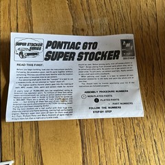 MPC 939 1/25 Pontiac GTO Super Stocker Plastic Model Kit INCOMPLETE
