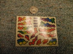 AMT decals Swirls orange purple yellow J140
