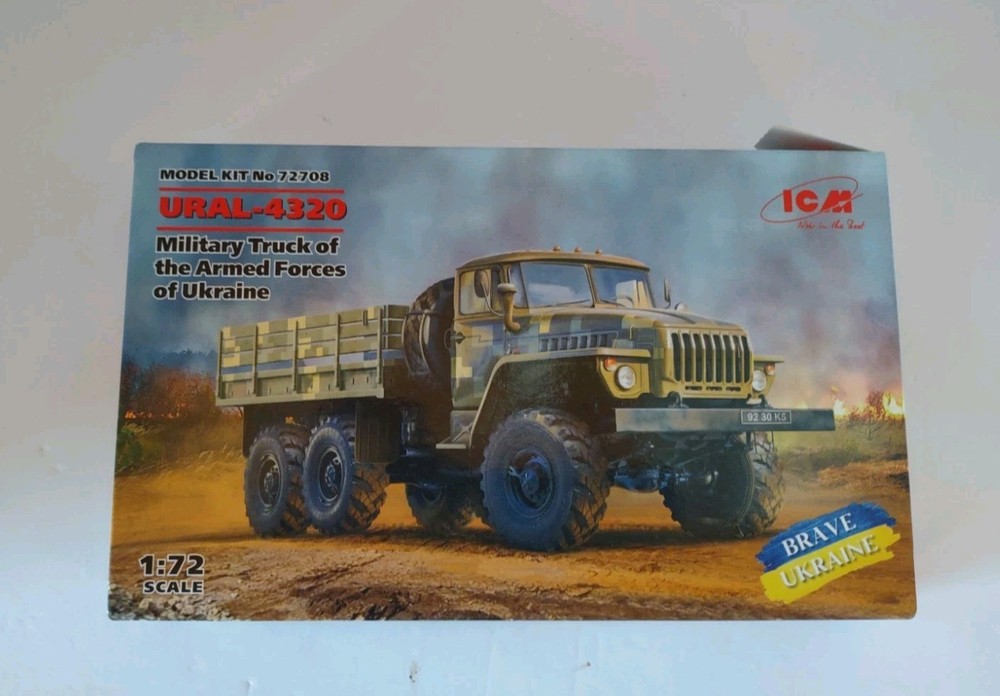 ICM 1/72 Ural-4320 Stakebed Transport Truck 6×6 Armed Forces of Ukraine Model