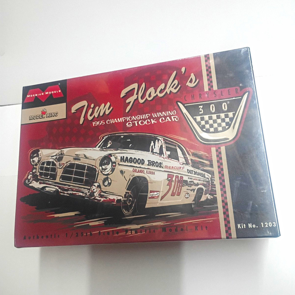 Moebius Models Tim Flock 1955 Chrysler 300 Stock Car 1:25 Plastic Kit 1203Sealed