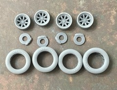1/24 Scale: “Minilite Wheels For Trans Am Race Series” W/ Goodyear Racing Slicks
