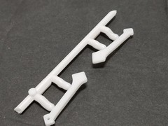 67 Shelby GT350 COWL BRACES from AMT 1:25 Model Kit 1967 Ford Mustang