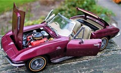 Corvette1963Chevrolet55Chevy57StingRay Race Car Custom Built Metal Model