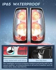Chrome Taillight Assembly – Compatible with 1999 2000 2001 2002 2003 2004 2005