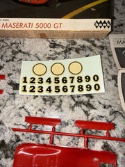 Vintage 1965 Hawk Toy Maserati 5000 GT Model Kit / Slot Car Body – Unbuilt
