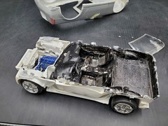 Built JIMMY Flintsone resin CADILLAC coupe 1:24 or 1/25 MODEL KIT Diorama 🔥🚦