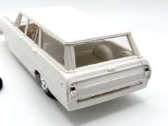 VINTAGE 1963 CHEVROLET NOVA SS STATION WAGON WHITE PROMO STYLE MODEL KIT PARTS!!