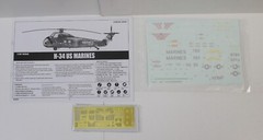 MRC GALLERY Models #64101 H-34 US MARINES 1/48 SCALE, BOX NOT SEALED/INSIDE SEAL