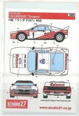 STUDIO27 1/24 LANCIA 037 eminennce for Hasegawa DC395 Rally car decal