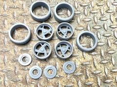 Resin 20 Inch Retro “Boyd’s G1 Gotcha 1” Model car Wheels/Tires 1/24 1/25 scale