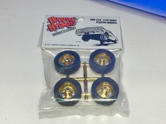 Hoppin Hydros Lowrider Gold Rims WHITEWALL Tires Wheels Model Car Parts