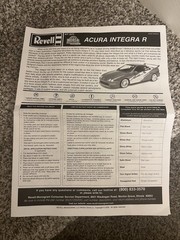 Rare Revell Acura Integra Type R 1/25 Scale Model Kit 85-2572 Hot Hatch